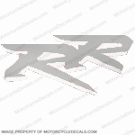 954 Left Mid Fairing "RR" Decal (Silver/White) INCR10Aug2021