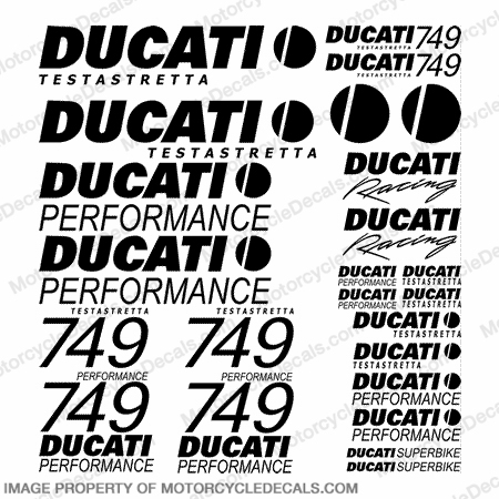 Ducati 749 Testastretta Decal Kit - Any Color! INCR10Aug2021