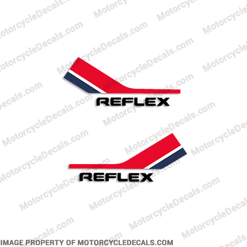 Honda 1986 TLR 200 Reflex Side Cover Decals INCR10Aug2021