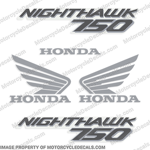 Honda Nighthawk 750 Motorcycle Gas Tank Decals - 1991-2003  nighthawk, night, hawk, 750, motorcycle, decal, decals, gas, tank, stickers, vintage, bike, 1991-2003, 2003, 1991, 92, 93, 94, 95, 96, 97, 98, 99, 2000, 01, 02, 03, 