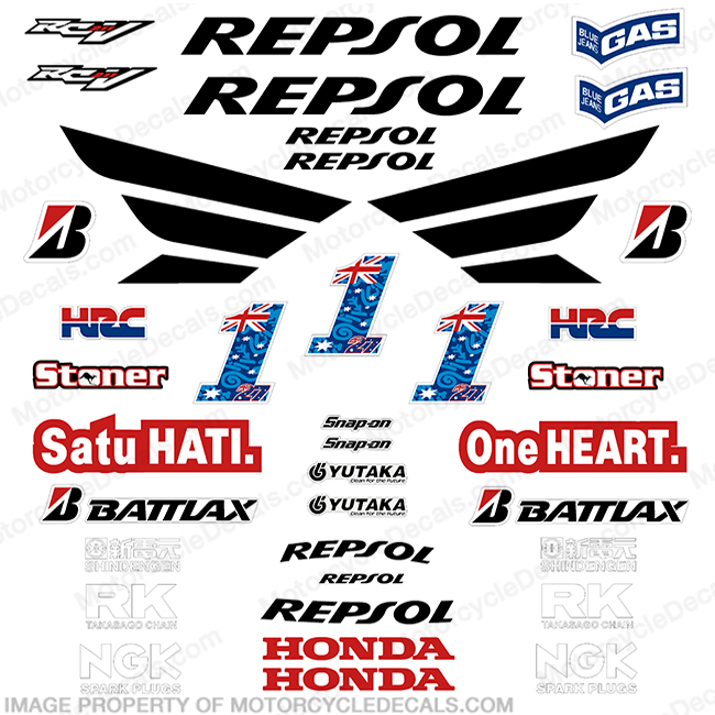 Honda repsol racing decals #5
