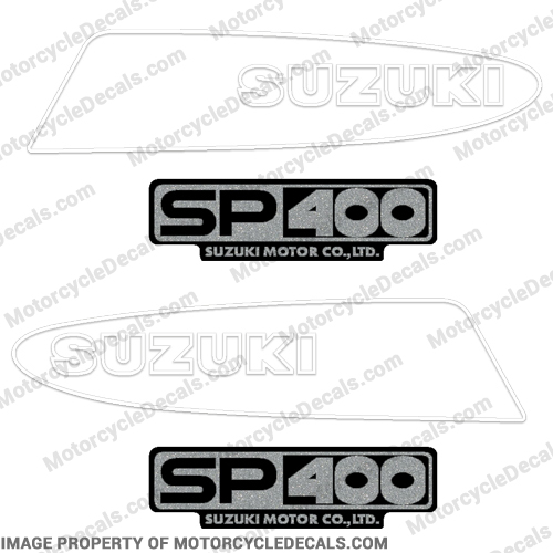 Suzuki SP400 Motorcycle Decals - 1980s INCR10Aug2021