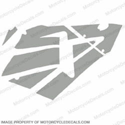 600RR Right Fairing Decals (Silver) INCR10Aug2021
