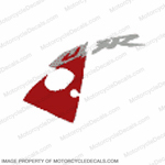 954 Left Upper Fairing "CBR" Decal (Red/Silver) INCR10Aug2021