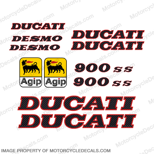 Ducati 900ss Decal Kit 1991 - Carbon Fiber INCR10Aug2021