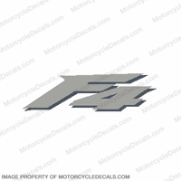 F4 Right "F4" Decal (Slate/Met. Silver) INCR10Aug2021