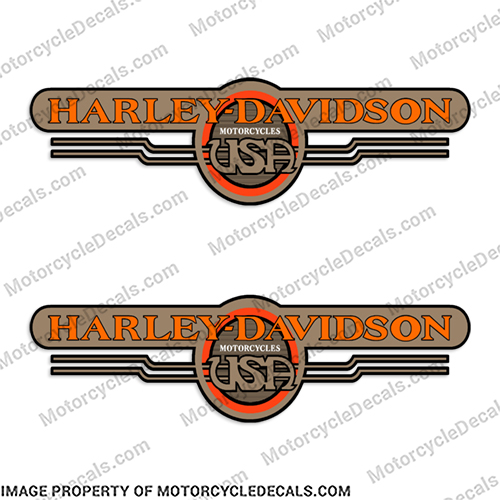 Harley-Davidson Dyna Convertible Orange/Gold (Set of 2) - 1994 Harley, Davidson, harley davidson, soft, tail, conv, convertible, 1994, 94,  wr,k,r, harleydavidson, flsti, flstfi, fat, boy, dyna, low, rider, ryder, lowrider, lowryder, 06, 06, 2006, orange, gold, red, INCR10Aug2021