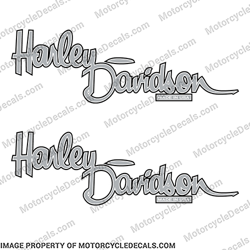 Harley-Davidson Fuel Tank Motorcycle Decals (Set of 2) - Style 13 harley davidson, harley, davidson, INCR10Aug2021