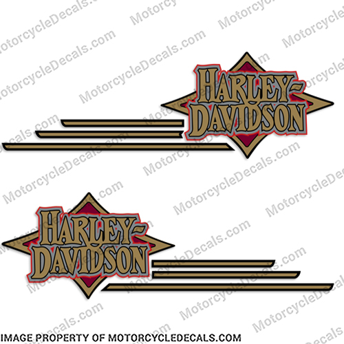 Harley-Davidson Softail Decals (Set of 2) - 1997 custom Harley, Davidson, Harley Davidson, soft, tail, 1996, 96, softtail, soft-tail, harley-davidson, fuel, gas, tank, decal, sticker, INCR10Aug2021