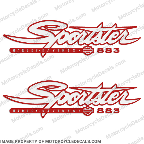 Harley-Davidson Sportster 883 Decals (Set of 2) - Any Color! INCR10Aug2021