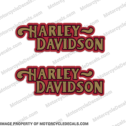 Harley-Davidson Fuel Tank Motorcycle Decals (Set of 2) - Style 15 harley, harley davidson, harleydavidson, style, 15, INCR10Aug2021