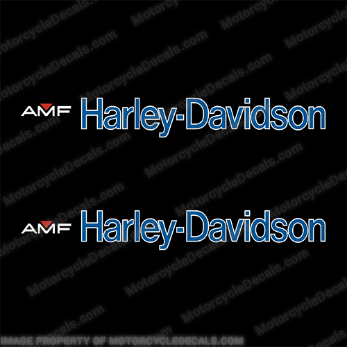 AMF Harley Davidson Tank Decals 61134-77 - 1977 BLUE Harley, Davidson, Harley Davidson, Lowrider, harley, davidson, decals, xlh, flh, fxe, fxs, 61134-77, gas, tank, stickers, 1977, 77, amf, AMF, blue