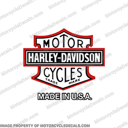 Harley-Davidson Bar and Shield Fuel Tank Motorcycle Decals (Single) - Style 5 5, 3, Harley-Davidson, bar, and shield, logo, emblem, decal, sticker, Decals,  gold, single, Harley, Davidson, Harley Davidson, soft, tail, 1995, 1996, 96, softtail, soft-tail, softail, harley-davidson, Fuel, Tank, Decal, style 2, 