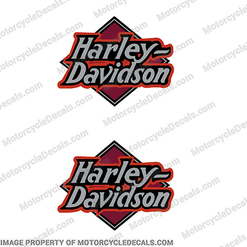 Harley-Davidson Night Train FXSTC Softail Decals Silver / Red (Set of 2) - Fuel Tank Decal    Harley-Davidson, fxstc, Decals, night, train, red, 15363, 14445, silver, (Set of 2), 14471, Harley, Davidson, Harley Davidson, soft, tail, 1995, 1996, 96, softtail, soft-tail, softail, harley-davidson, Fuel, Tank, Decal, INCR10Aug2021