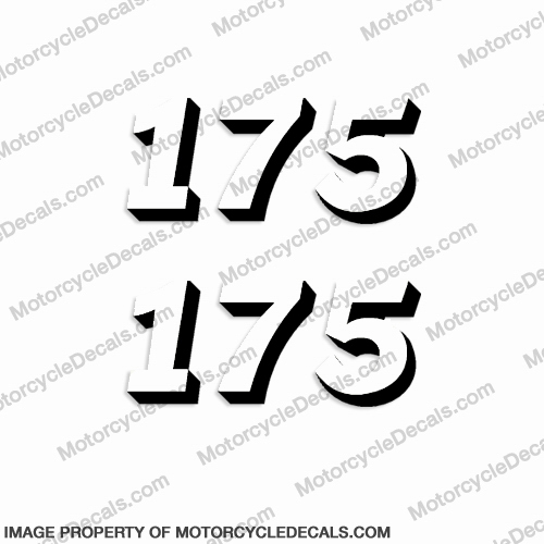 Honda 1970 - 1971 SL175 Side Cover Decals - Set of 2 INCR10Aug2021