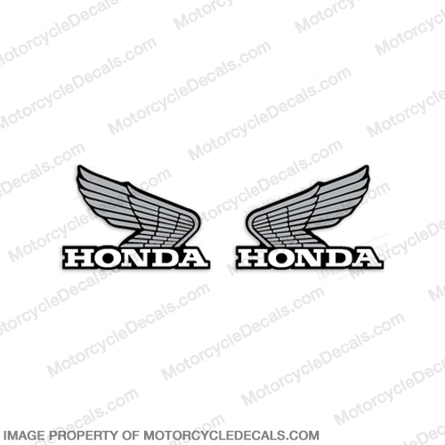 Product Reviews for Honda Vintage Wing Decals - Silver