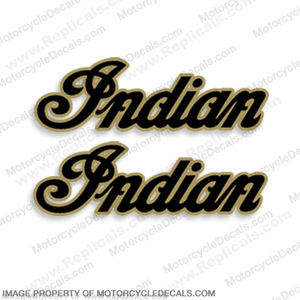 Indian Motorcycle Decals (Set of 2) - Gold INCR10Aug2021