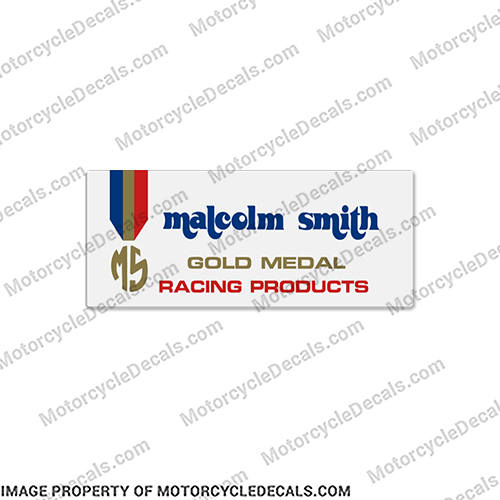 Malcolm Smith Gold Metal Racing Products Decal INCR10Aug2021
