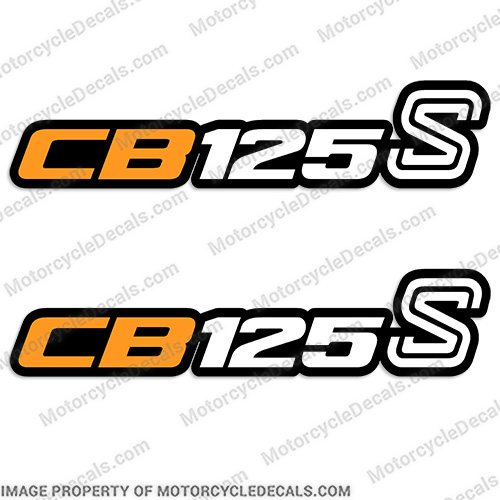 1978 Honda CB125 Motorcycle Side Cover Plate Decals (set of 2)  motorcycle, decals, honda, cb ,125, s, 1978, side, cover, stickers