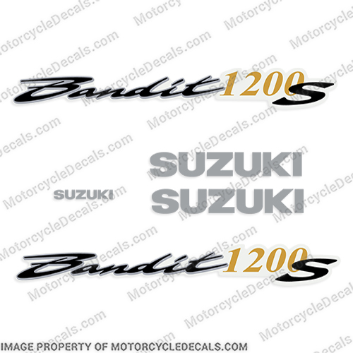 Suzuki Bandit 1200S Motorcycle Decals 2001 - 2005 suzuki, bandit, 1200s, 1200 S, 1200, 2001, 2002, 2003, 2004, 2005, motorcycle, decals, stickers, motorbike, motor, bike, kit, 