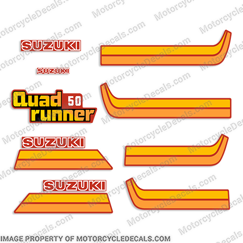 1987 Suzuki 50cc Quad Runner ATC Decals atv, decals, suzuki, lt250, lt250r, lt, 250, 250r, R, quadrunner, quad, runner, 4-wheeler, 1991, 1992, 1993, 1994, 1995, stickers, decal, sticker, kit, set, 1996, 1997, 1998, 1999, 2000, 2001, 2002, 2003, 2004, 2005, 90, 05, , 1987, 50cc, 50 cc, Quad Runner, ATC