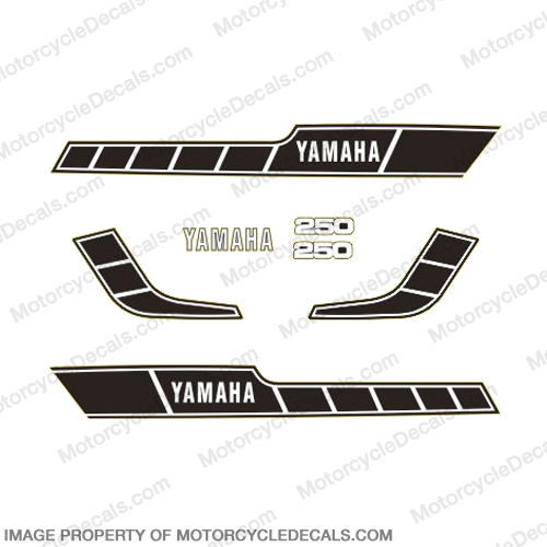 Yamaha RD250 Decal Kit - Black 