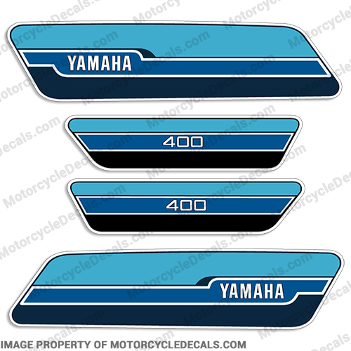 Yamaha 1976 RD400 Decal Kit - French Blue INCR10Aug2021